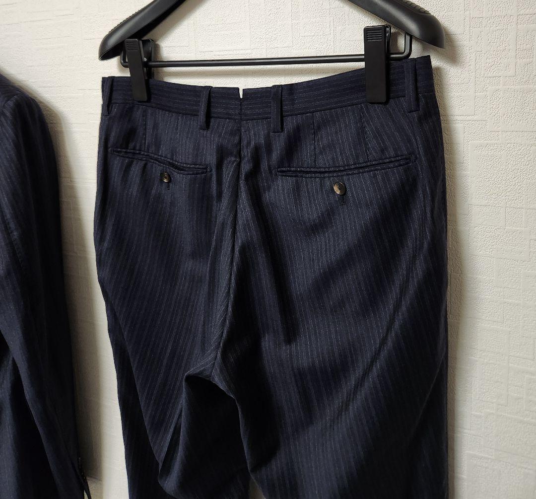 ユニバーサルランゲージ　×　ゼニア　メンズ　スーツ　セットアップ　濃紺