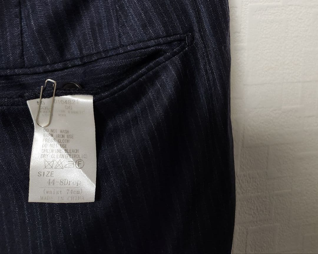 ユニバーサルランゲージ　×　ゼニア　メンズ　スーツ　セットアップ　濃紺