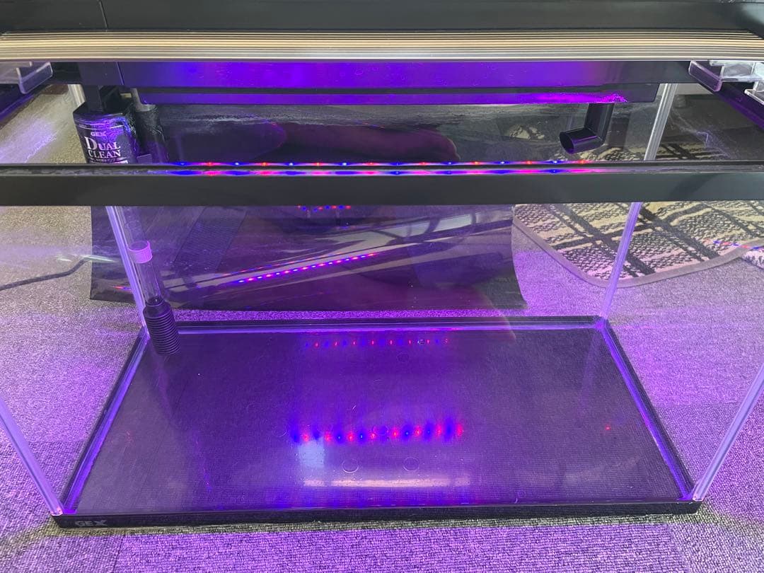 ジェックス水槽　MARINA 600 BKS 上部フィルターセット2層式