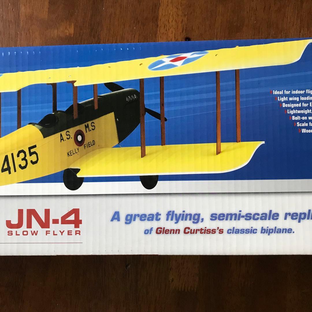 【希少❗️】JN-4 バイプレーン セミスケール　電動ラジコン飛行機キット