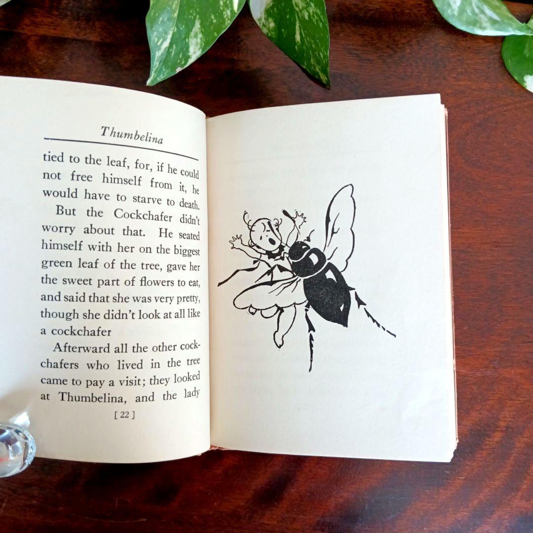 洋書古書　希少　Nerman ネイマン　おやゆび姫アンデルセン　ヴィンテージ