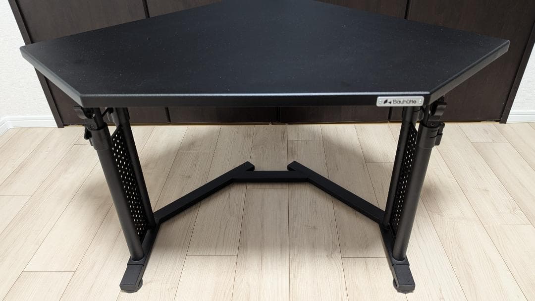 Bauhutte カドデスク 昇降式 ブラック BHD-700K-BK