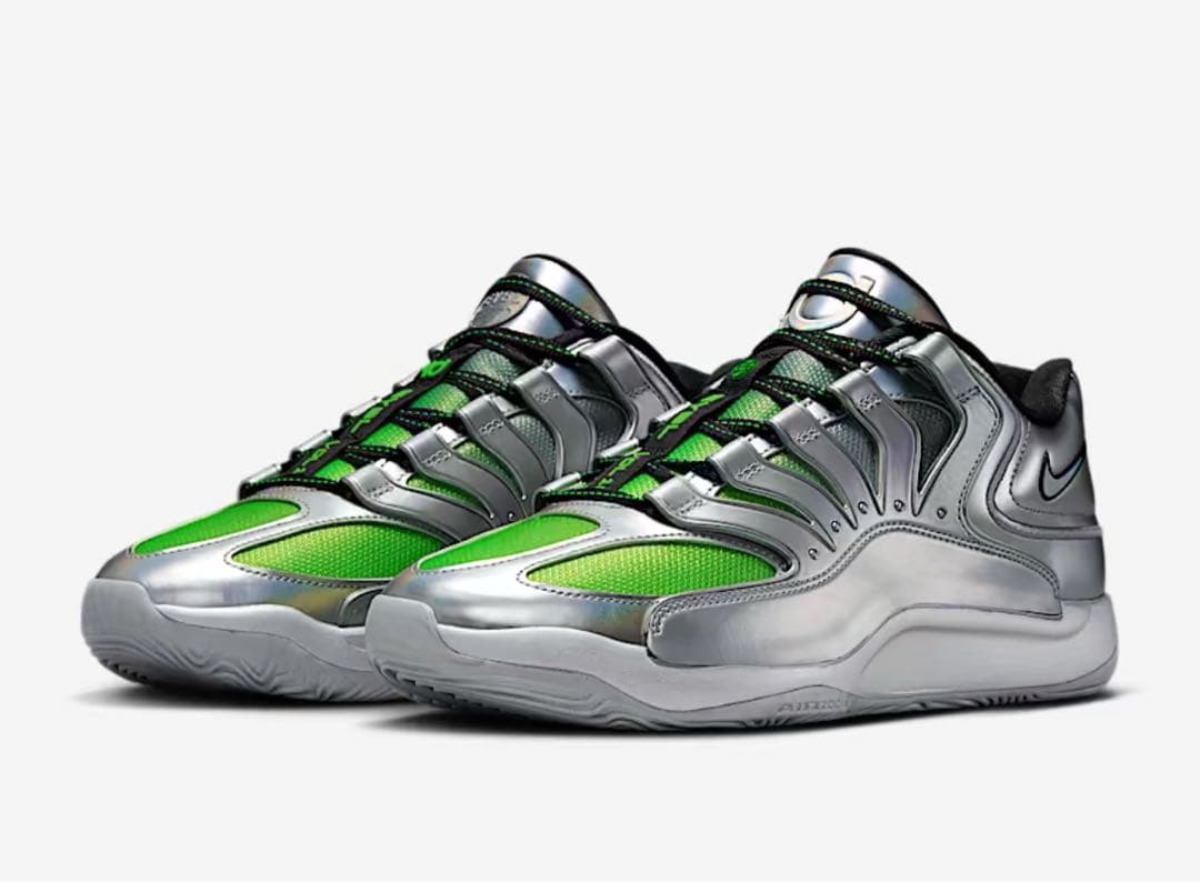 NIKE KD 18 EYBL EP ナイキ　シルバー　スニーカー　バッシュ