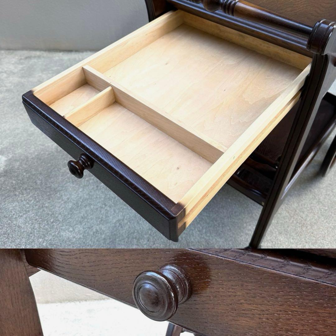 希少✴︎飛騨産業 キツツキ キッチンワゴン 車輪 リビング ダイニング 木製 高級