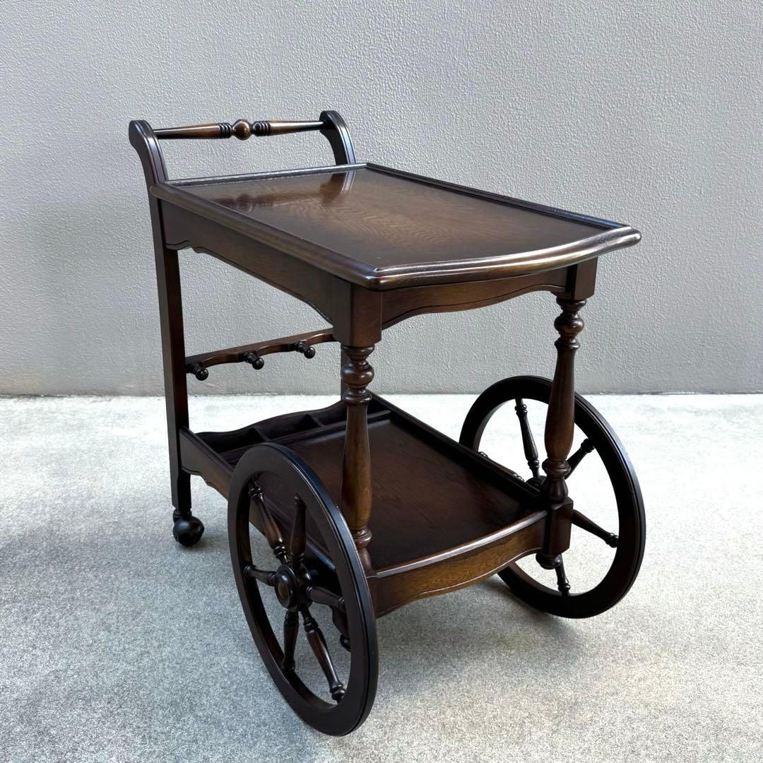 希少✴︎飛騨産業 キツツキ キッチンワゴン 車輪 リビング ダイニング 木製 高級