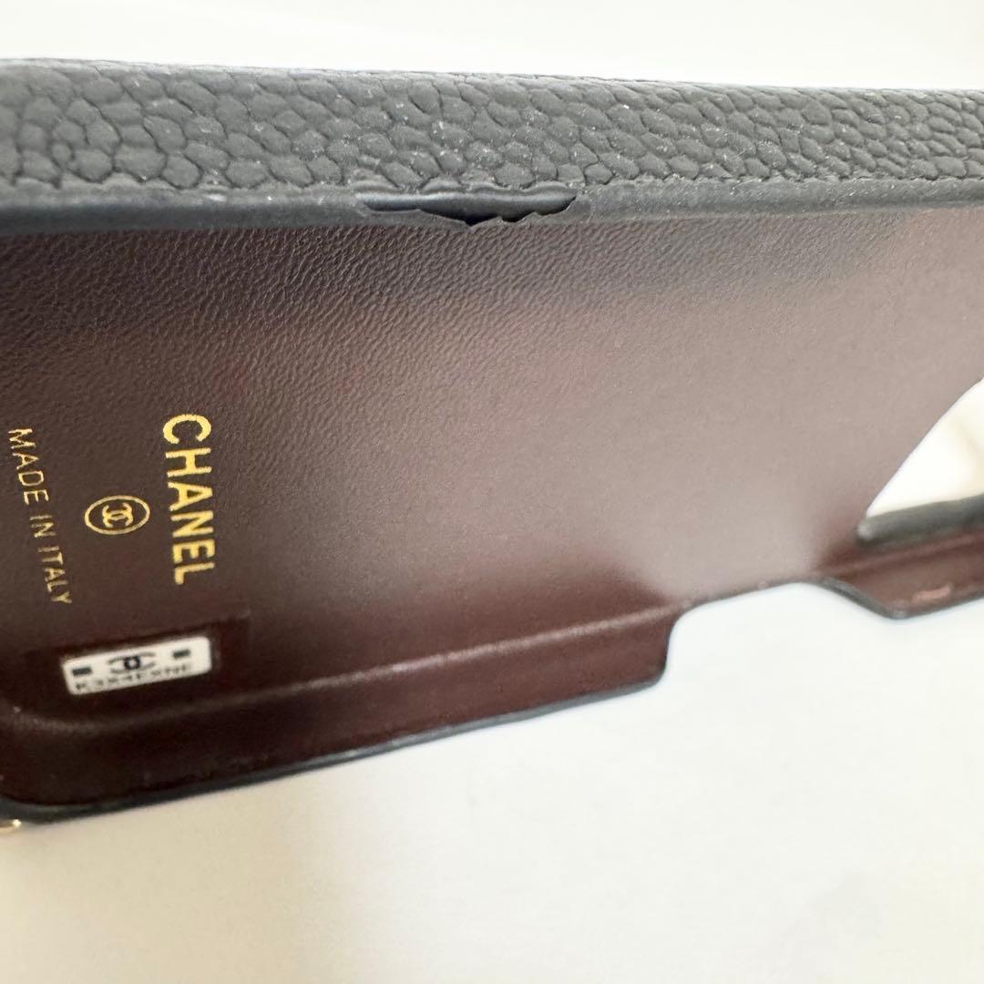 【美品】シャネル iPhone15pro ケース チェーンショルダー ココマーク