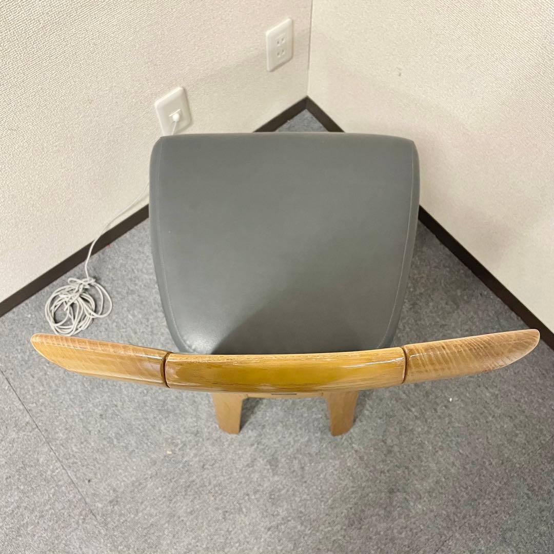 カリモク CD34モデル ダイニングチェア 合成皮革張 オーク材② F