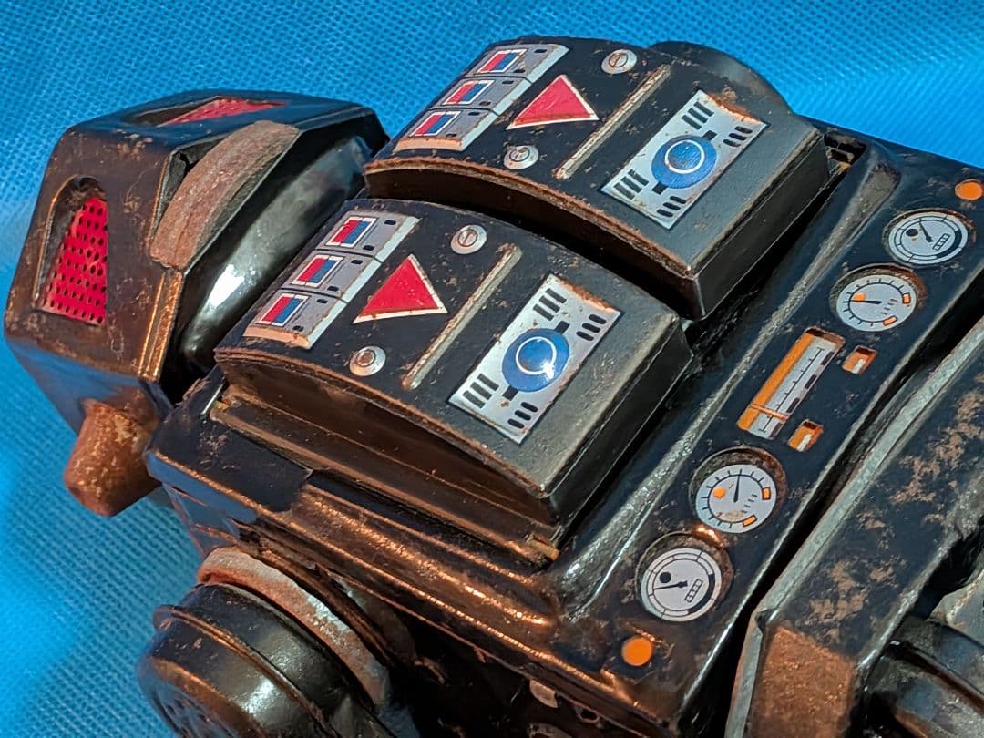 １９６０年代堀川玩具製「スーパー火星大王」稀少レア不動ブリキロボットジャンク扱品