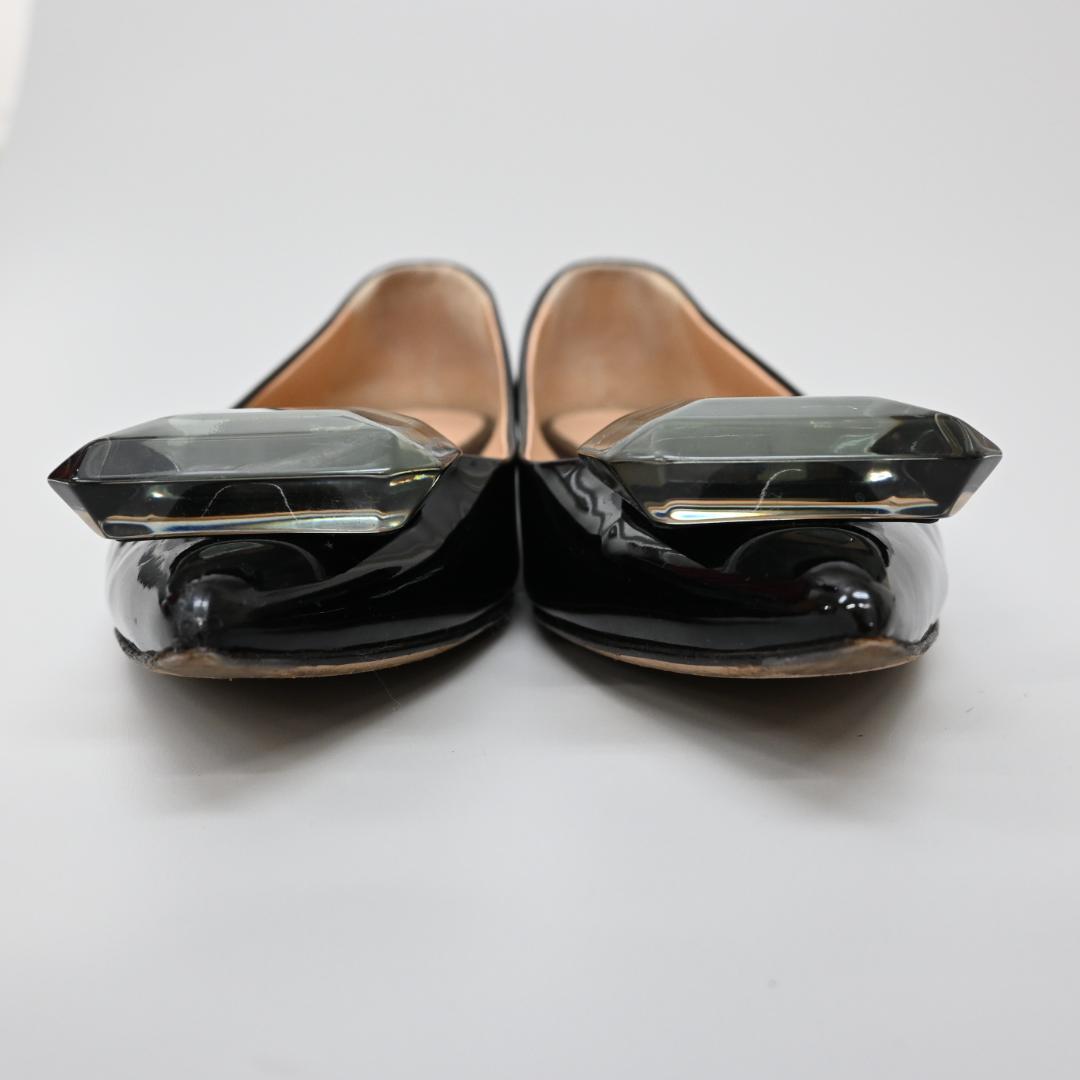 ■ □ 47369★年 ジャンヴィト ロッシ パンプス エナメル ブラック