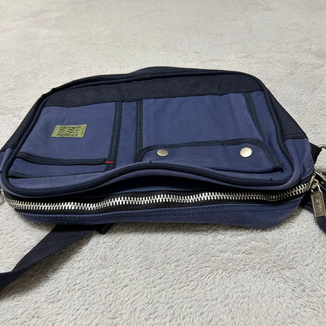 【激レア】OLD STUSSY 90s ショルダーバッグ ヴィンテージ ネイビー