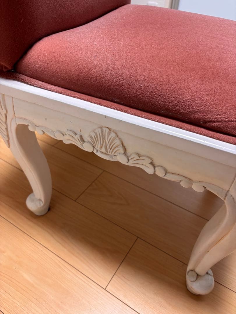 アンティーク 椅子 赤 ロココ調 ヨーロッパ ロリィタ ゴシック