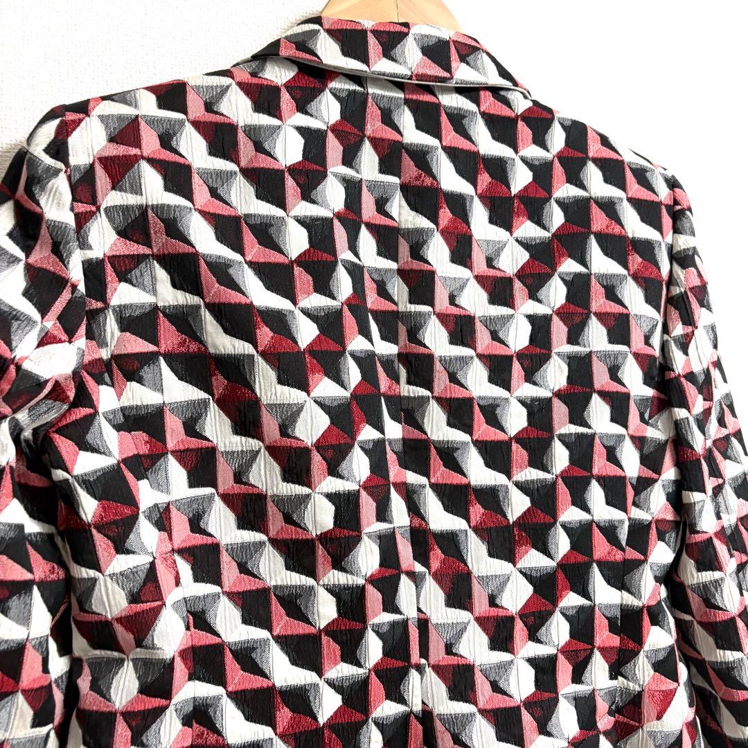 新品✨EMPORIO ARMANI✨マドラス柄　テーラードジャケット　42 L