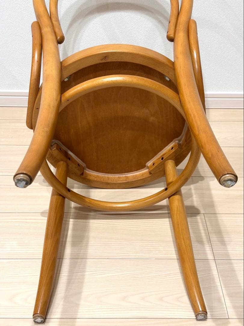 秋田木工 ダイニングチェア 軽量 曲木 ブナ 2脚セット