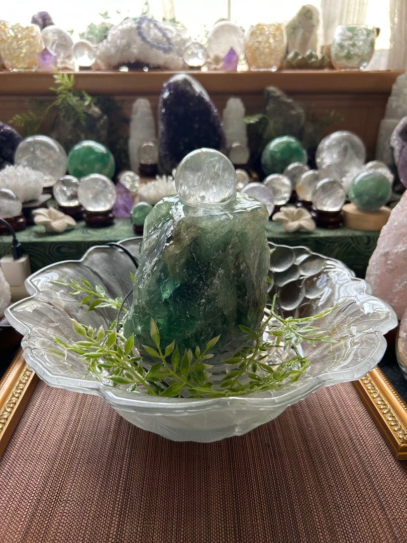 ✨破格✨絶品‼️フローライト☆噴水☆天然石⭐︎ファウンテン☆秘蔵品⭐︎2300g