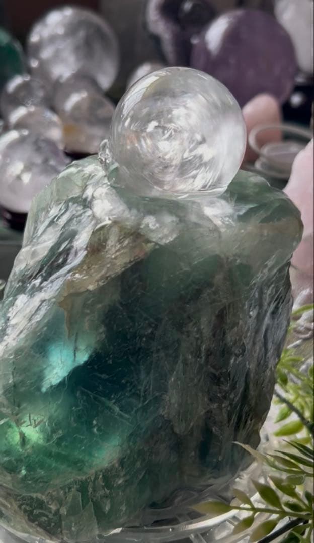 ✨破格✨絶品‼️フローライト☆噴水☆天然石⭐︎ファウンテン☆秘蔵品⭐︎2300g