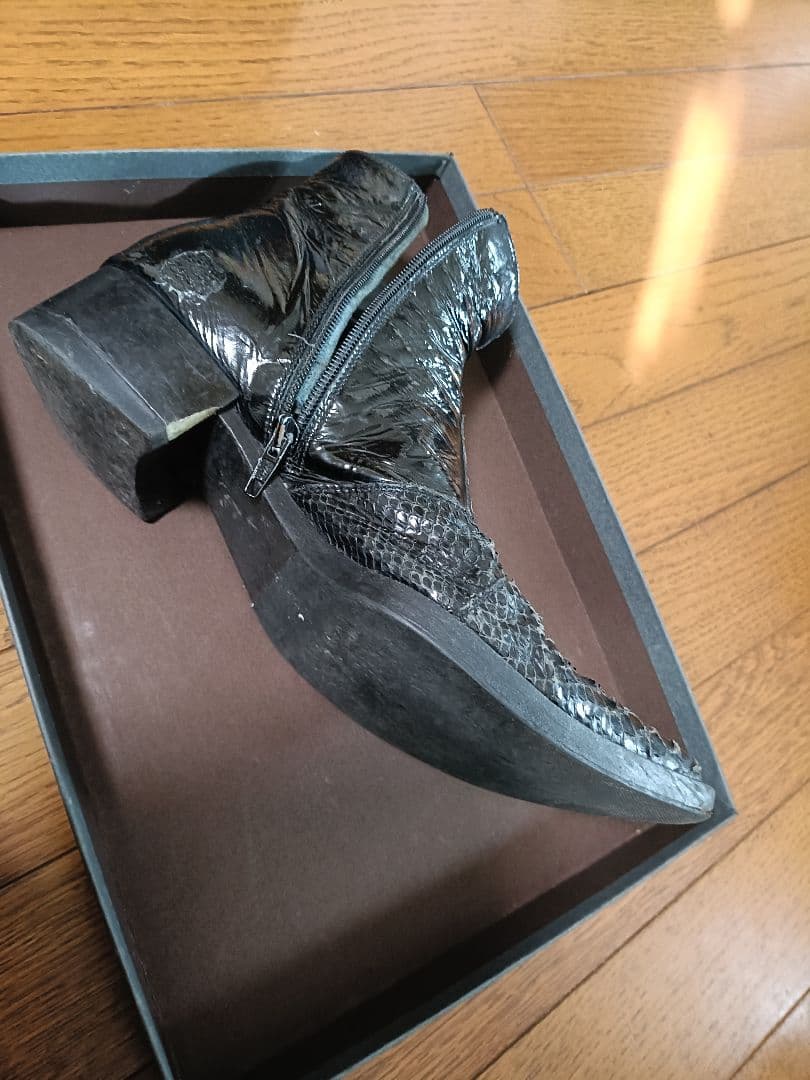 gianni barbato ジャンニバルバート パイソン+エナメルブーツ