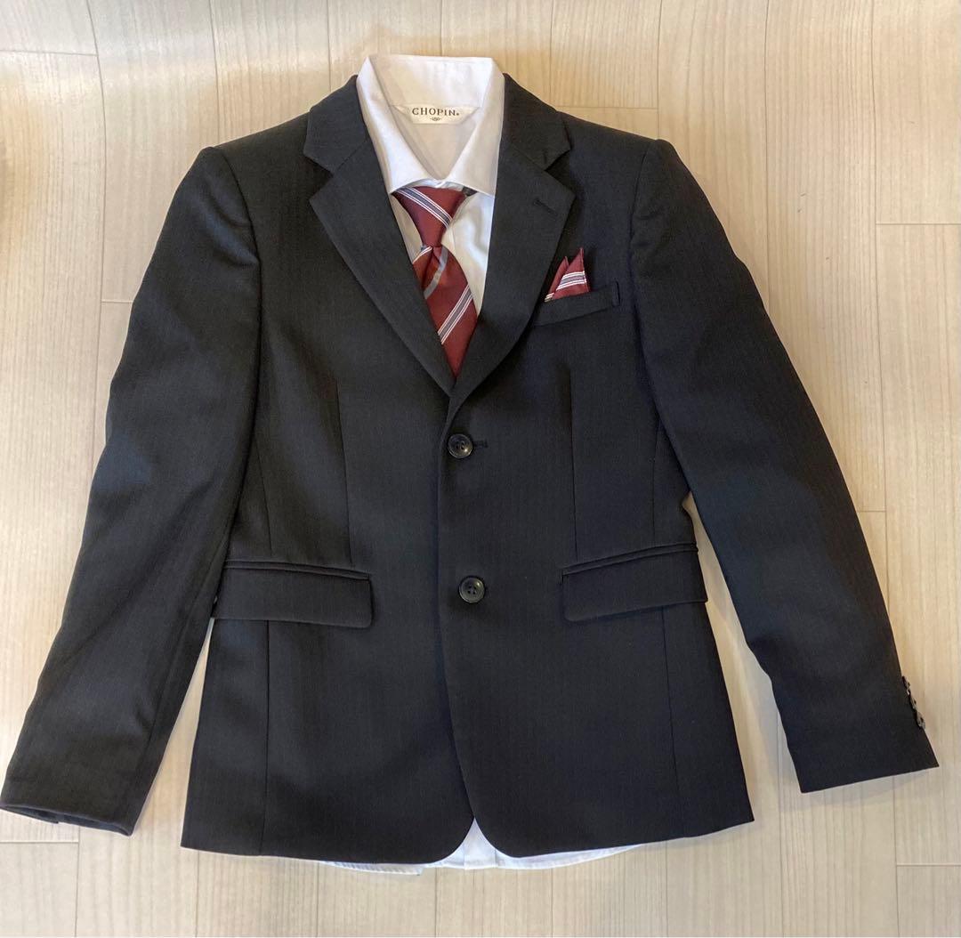 卒業式スーツ5点セット☆CHOPIN ブラック150cm