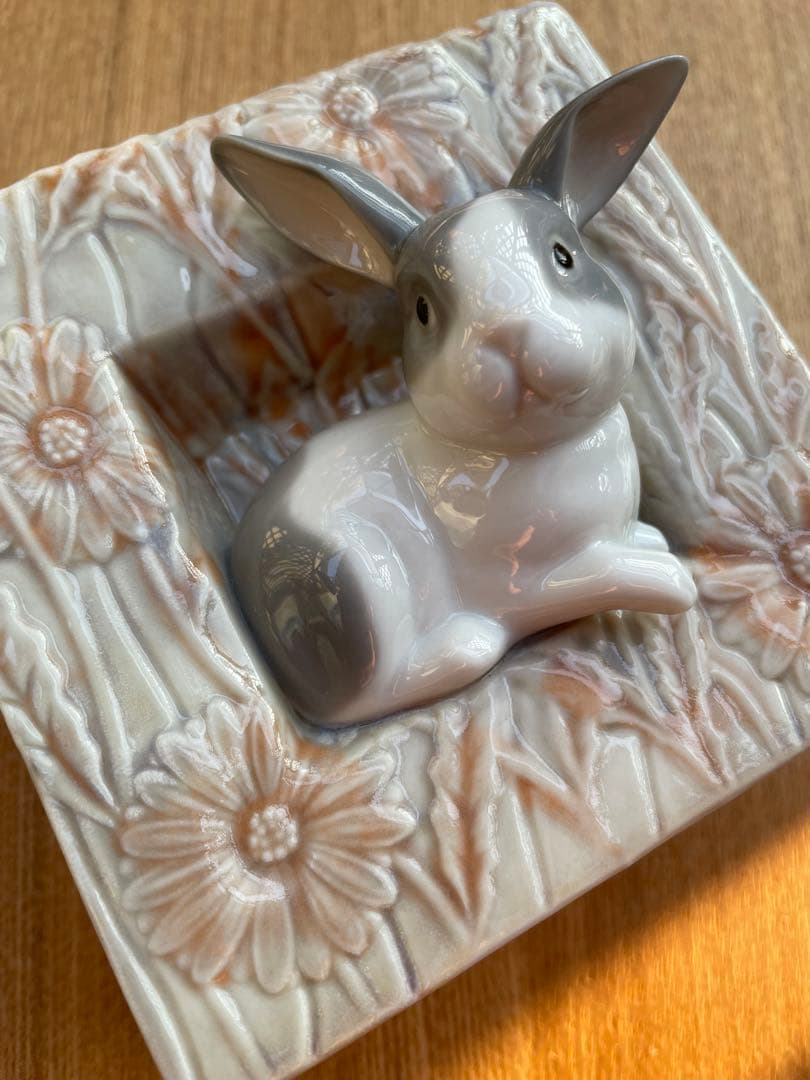 リヤドロ　LLADRO 「ナチュラルフレーム　うさぎ」