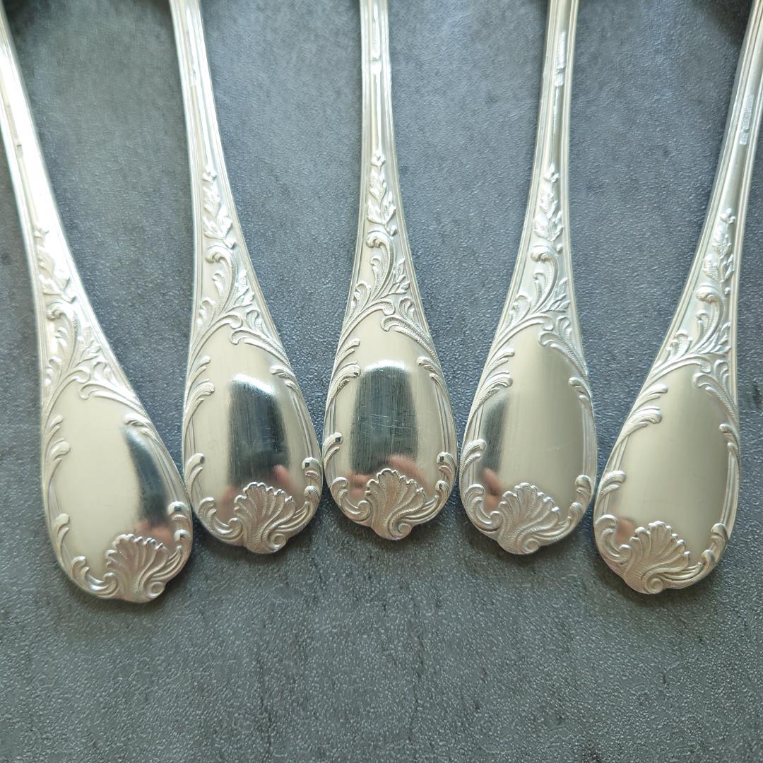 希少 クリストフル マルリー デザートスプーン 5点