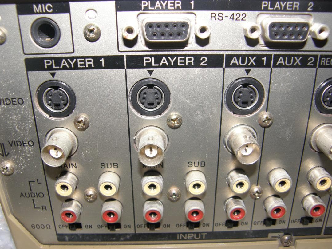 ソニースイッチャーエフェクターオーディオミキサーFXE-120動作品です。