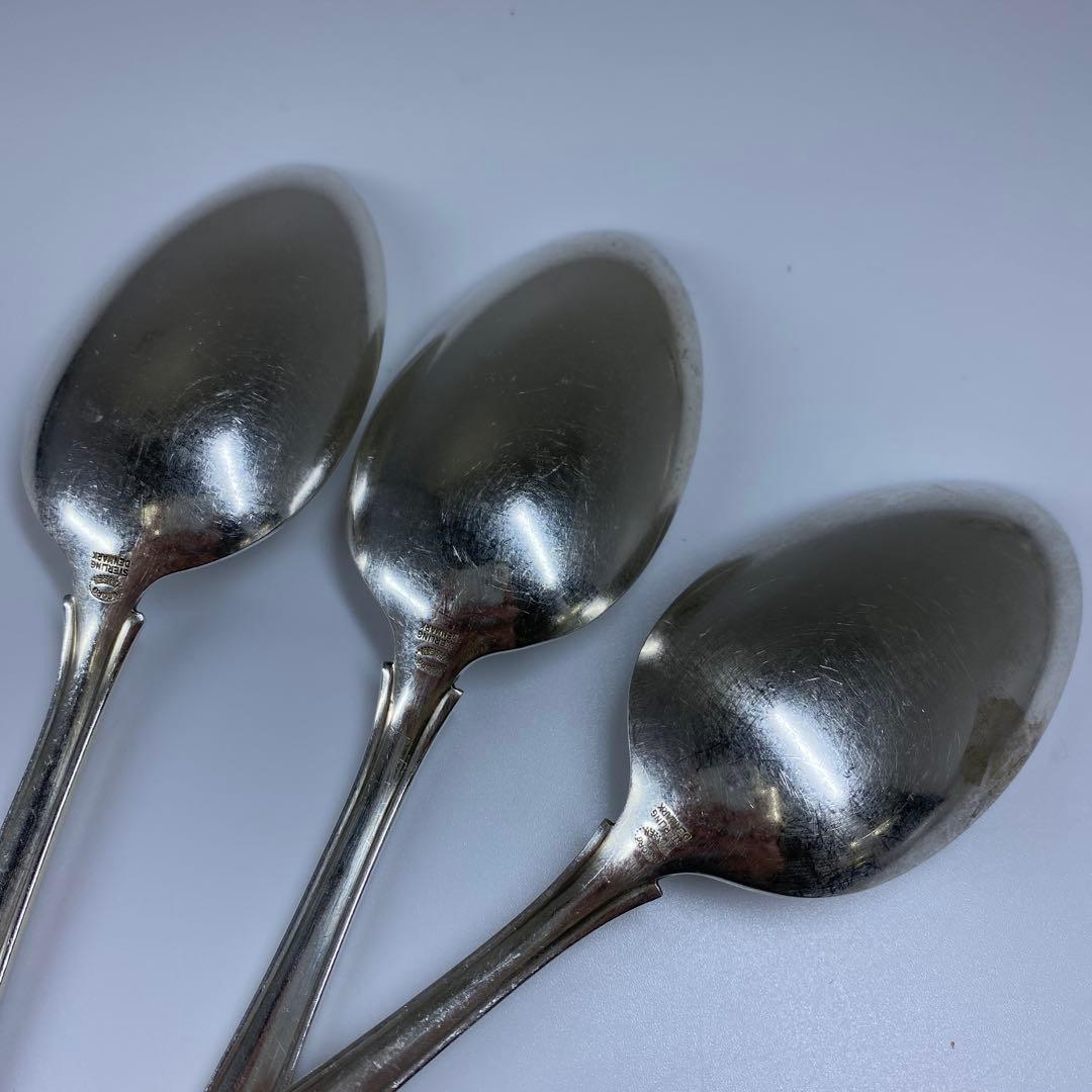 ジョージジェンセン　ローズリリーディナースプーン　6本　袋付401g 19.6㎝