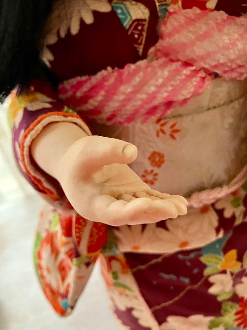 からくり茶運び人形　ゼンマイ仕掛け　少女人形