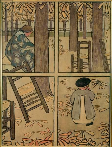 ルイスCティファニー ステンドグラス グザヴィエ 庭 グラスマスターズ社