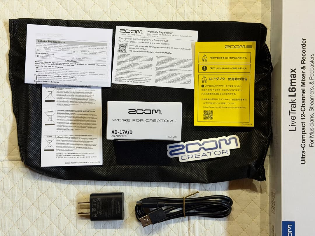 ZOOM LiveTrak L6max デジタルミキサー / レコーダー