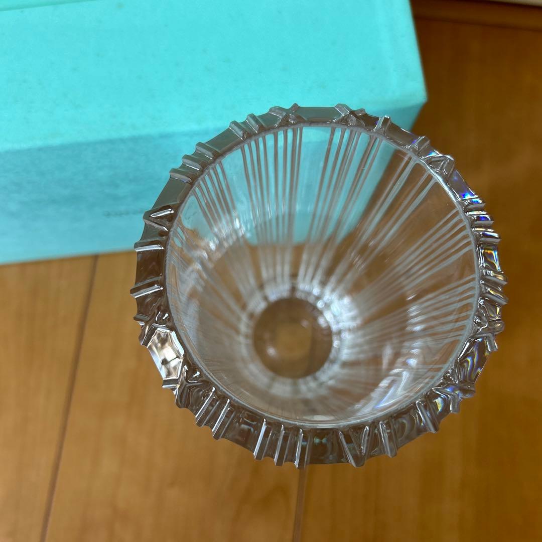 Tiffany & Co. クリスタル花瓶 リブデザイン