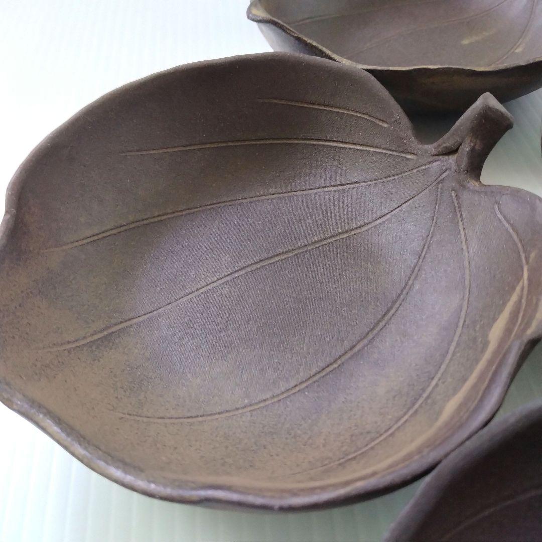 田中恒子 TSUNE ツネ 葉皿 葉型 木の葉 小皿 中皿 小鉢 和食器 5客揃