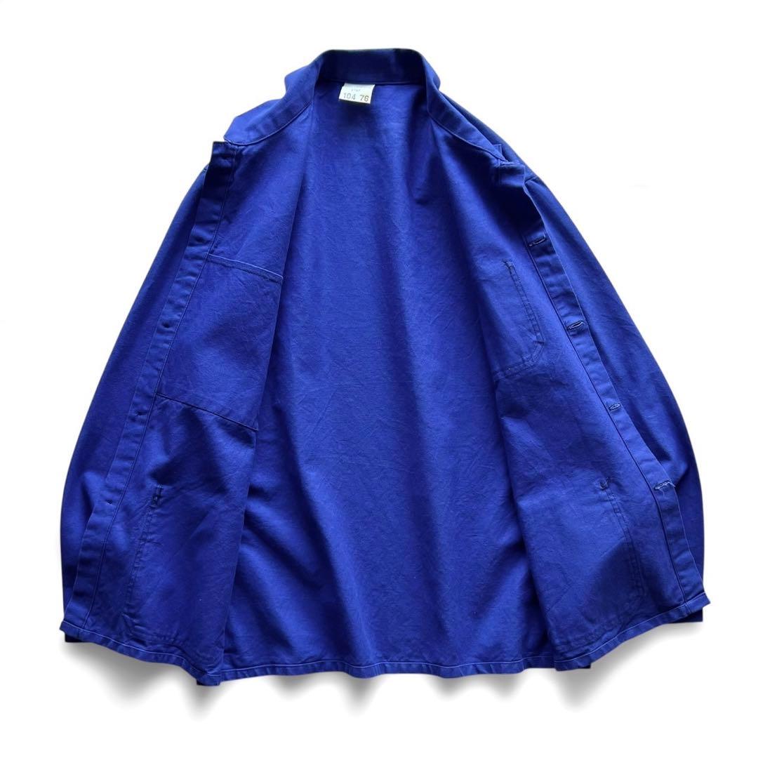 【80s】フランス製ワークジャケット/コットンツイル/ ink blue