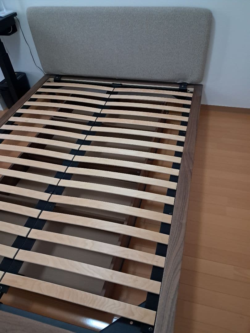 そこら辺のとある人 ベッドフレーム/ヘッドボード+脚付とマットレスセット