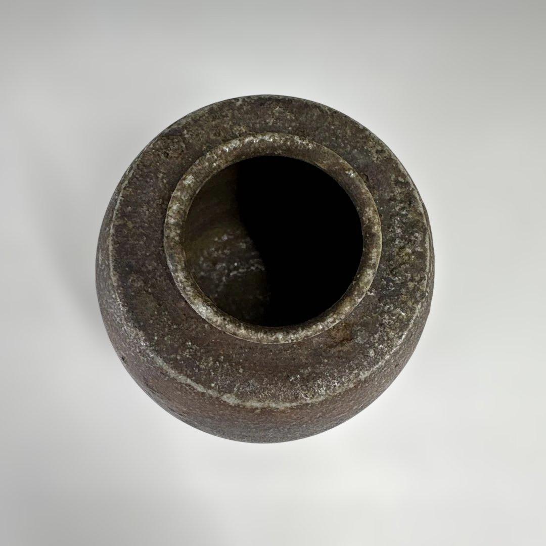 【茶道具】信水造　丹波茶入（共箱）★送料込★