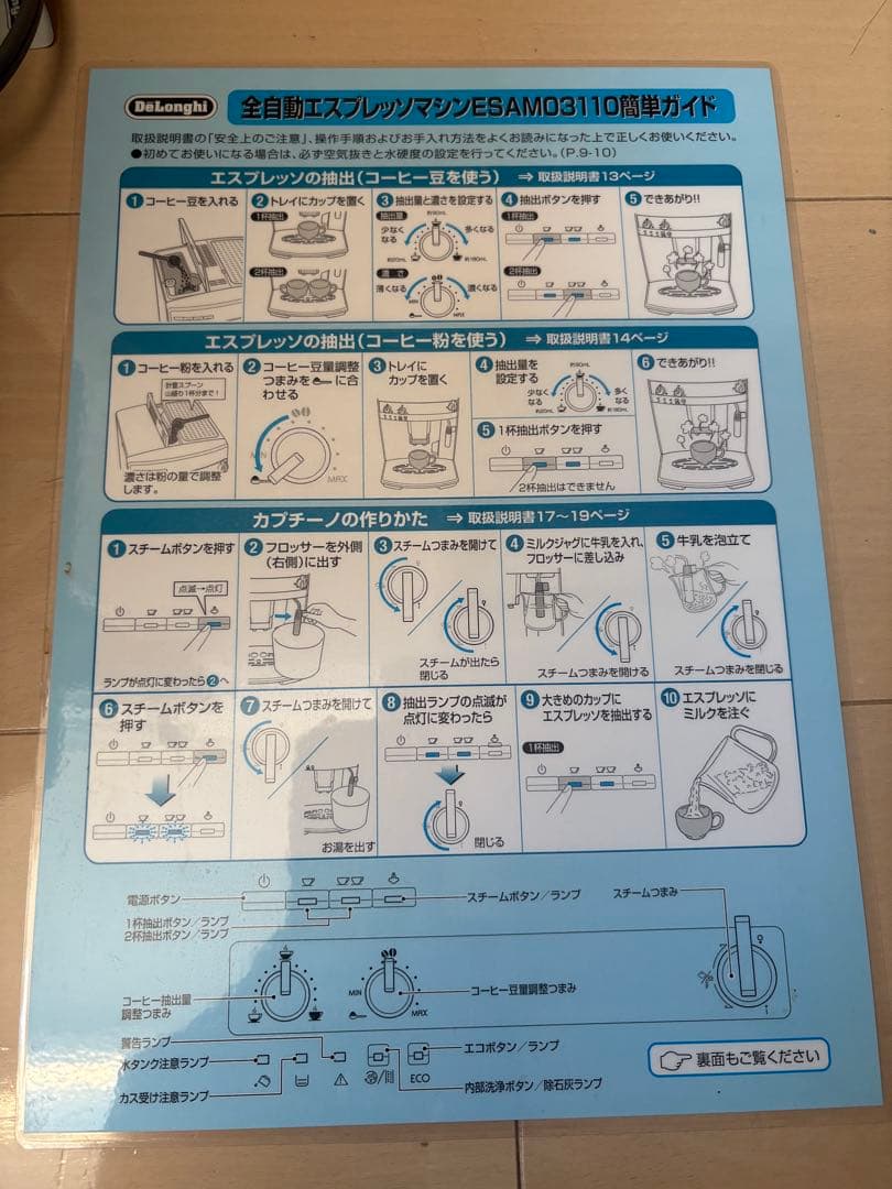 （ジャンク品）DeLonghi Magnifica ESAM03110S