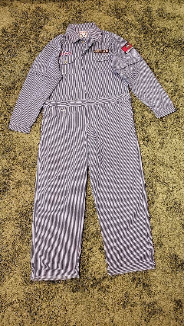 パンディエスタ ジャパン　つなぎ　刺繍　ヒッコリー