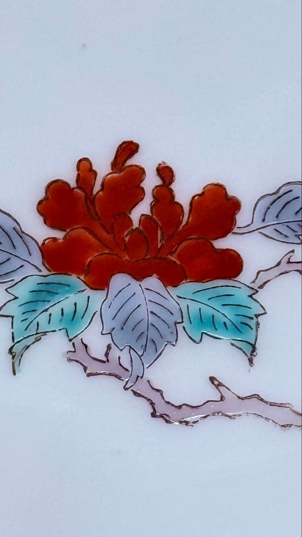 大正～昭和初期　十二代　酒井田柿右衛門　牡丹鳳凰画　揃物　渦福　共箱　合資会社