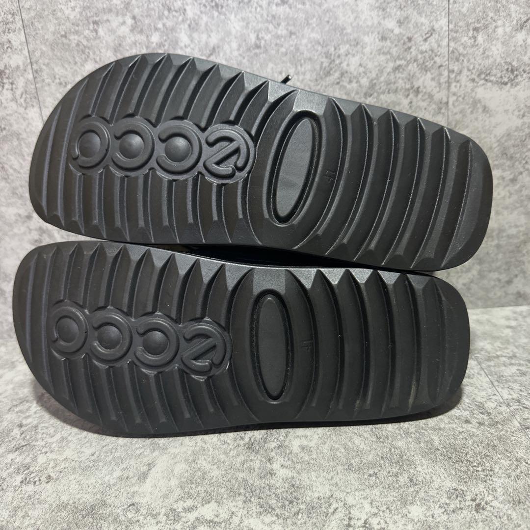 ecco エコー cozmo モカシンシューズ シボ革 ブラック 26cm