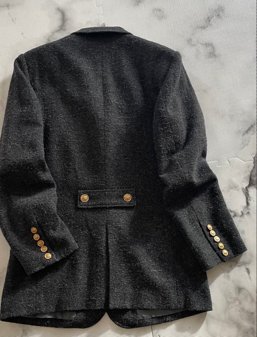 【ピンクハウス】ツイードウールロングジャケット