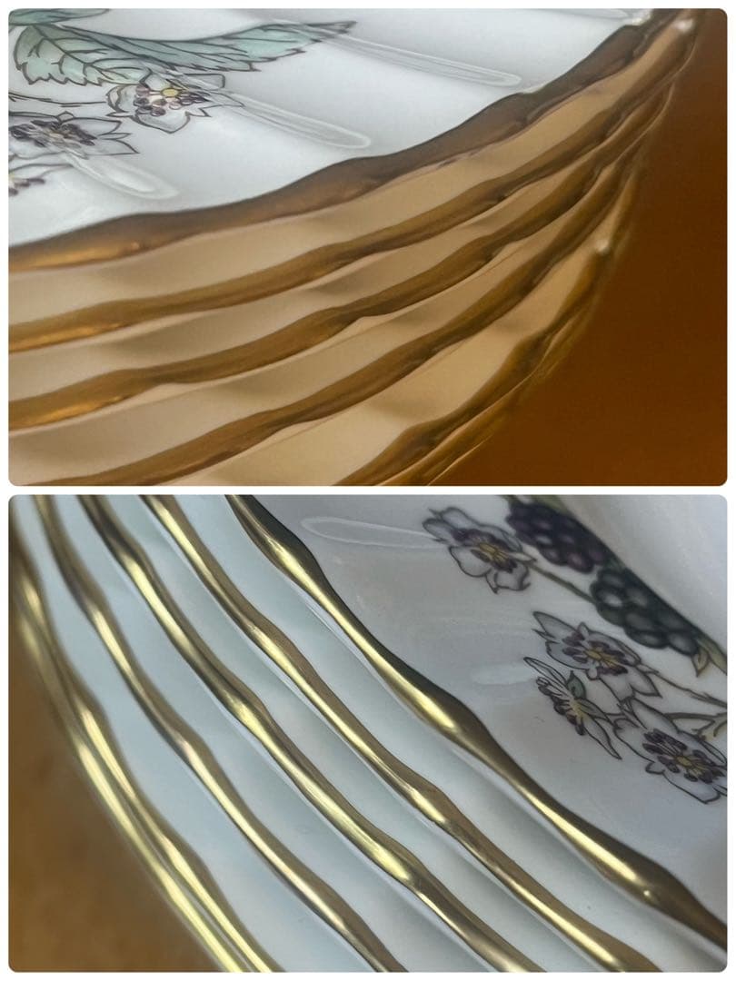 【美品】ロイヤルウースター★ラビニア★深皿　6枚