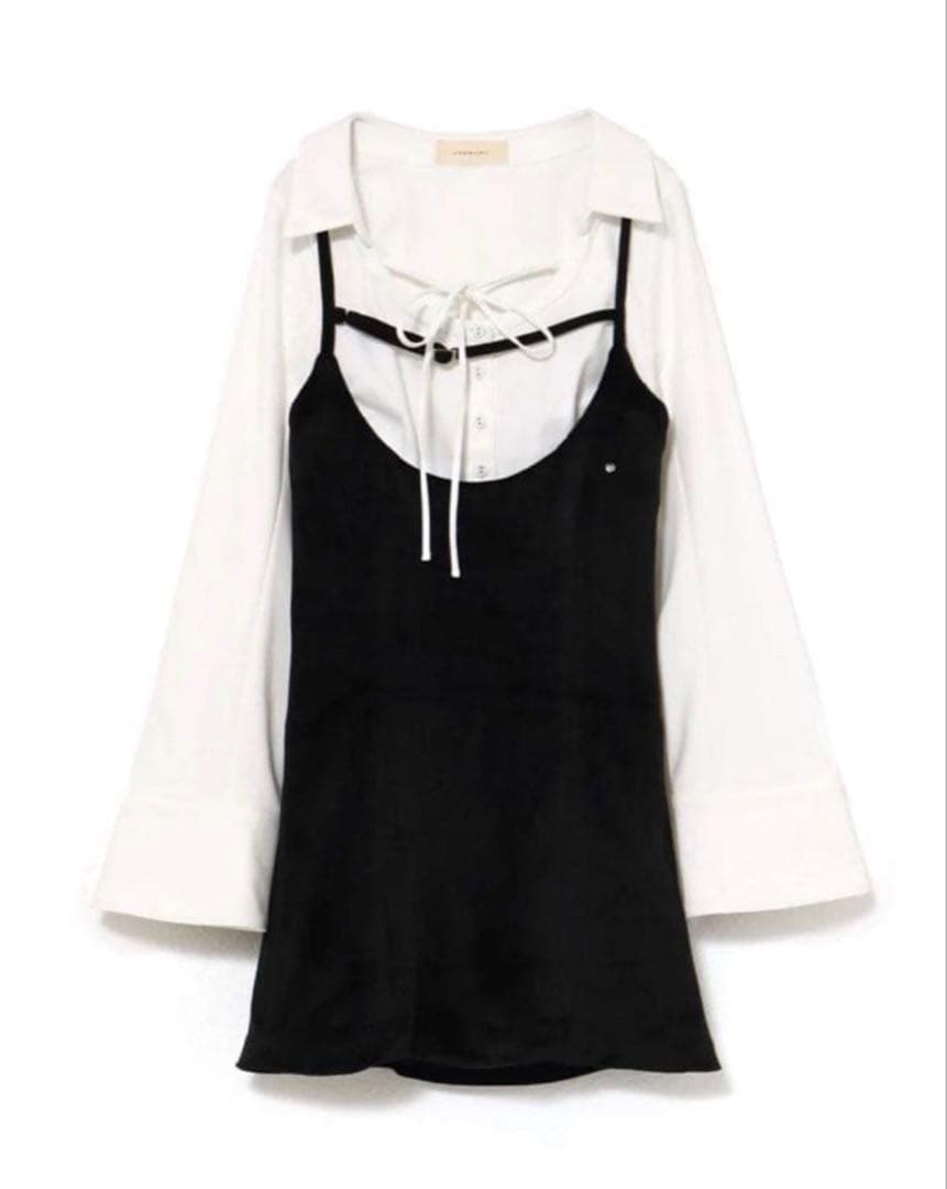 andmary アンドマリー　Betty velour mini dress