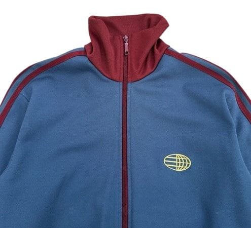 adidas 地球儀ジャージ ワールドマーク ターコイズブルー ビンテージ レア