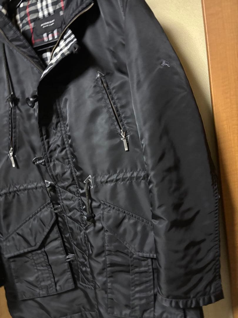 美品　バーバリー　ブラックレーベル　ナイロン　中綿ジャケット　ミリタリー
