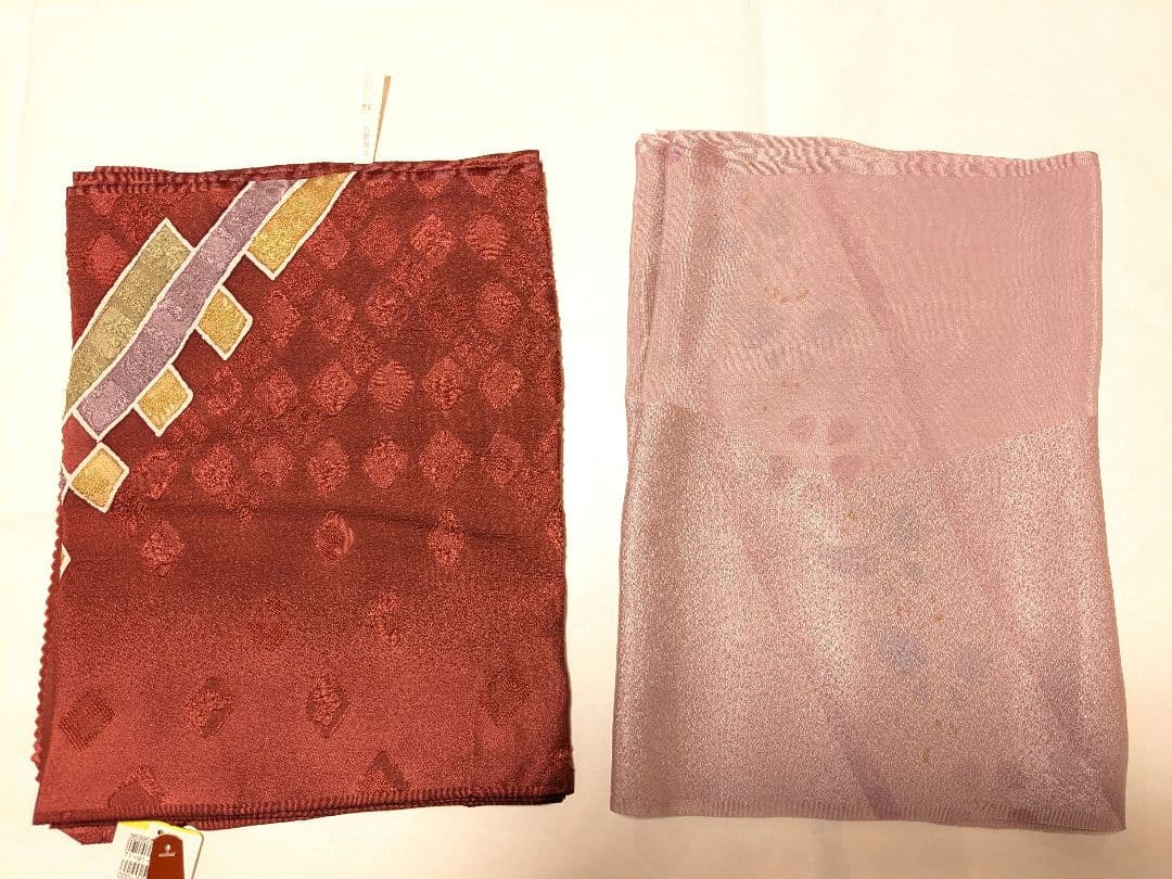 t*4様 正絹 江戸紅型名古屋帯と大島紬着物、長襦袢、帯締め帯揚げセット