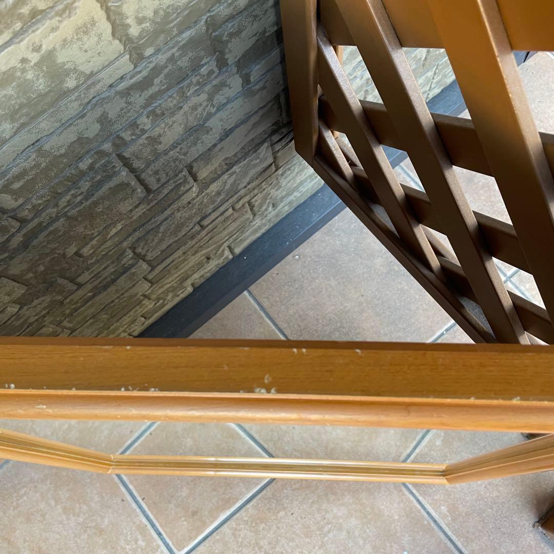 デンマーク製　1960's　ヴィンテージ　北欧　モダン　チーク　無垢 ミラー　B