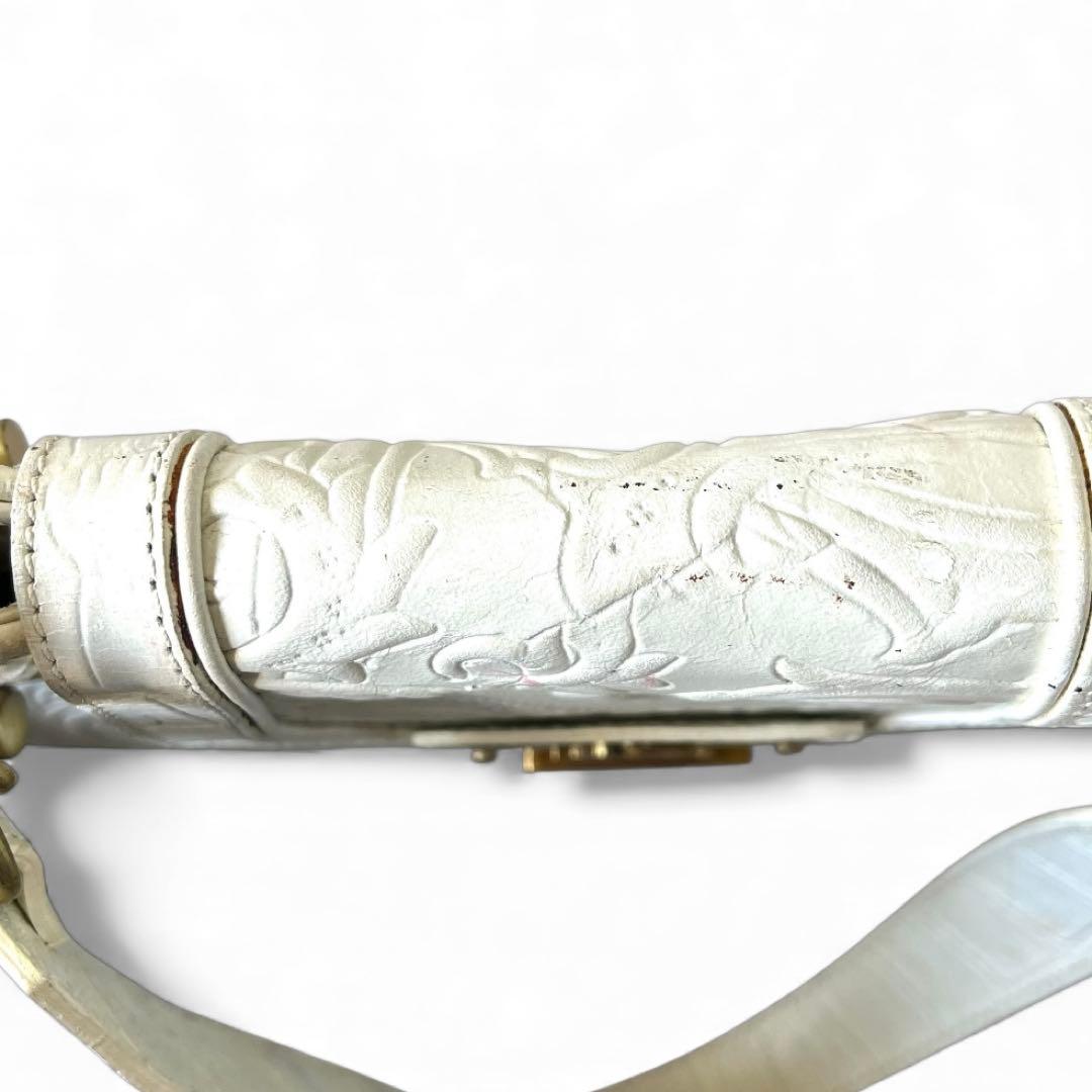 ETRO マルゴット レザー チェーンショルダーバッグ 白色系 イタリア製