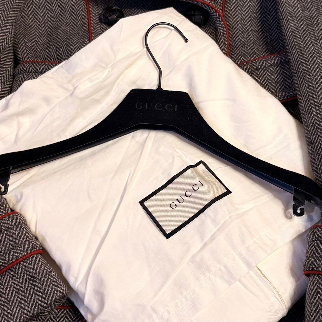 マリア★美品★GUCCI ヘリンボーン テーラードジャケット