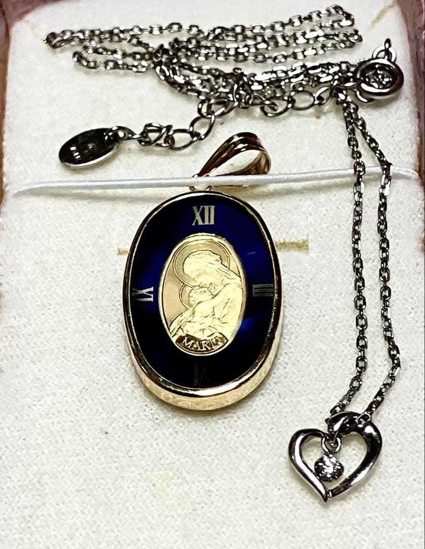 【最終値引き】純金 K24ペンダントトップ マリア PAMP999.9刻印入り