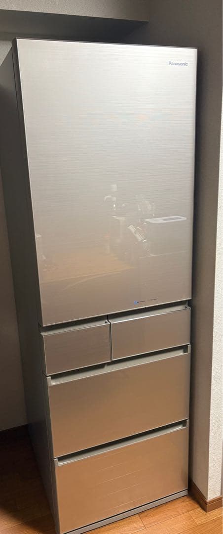 【送料込】パナソニック 冷蔵庫 シャンパンゴールド 右開き