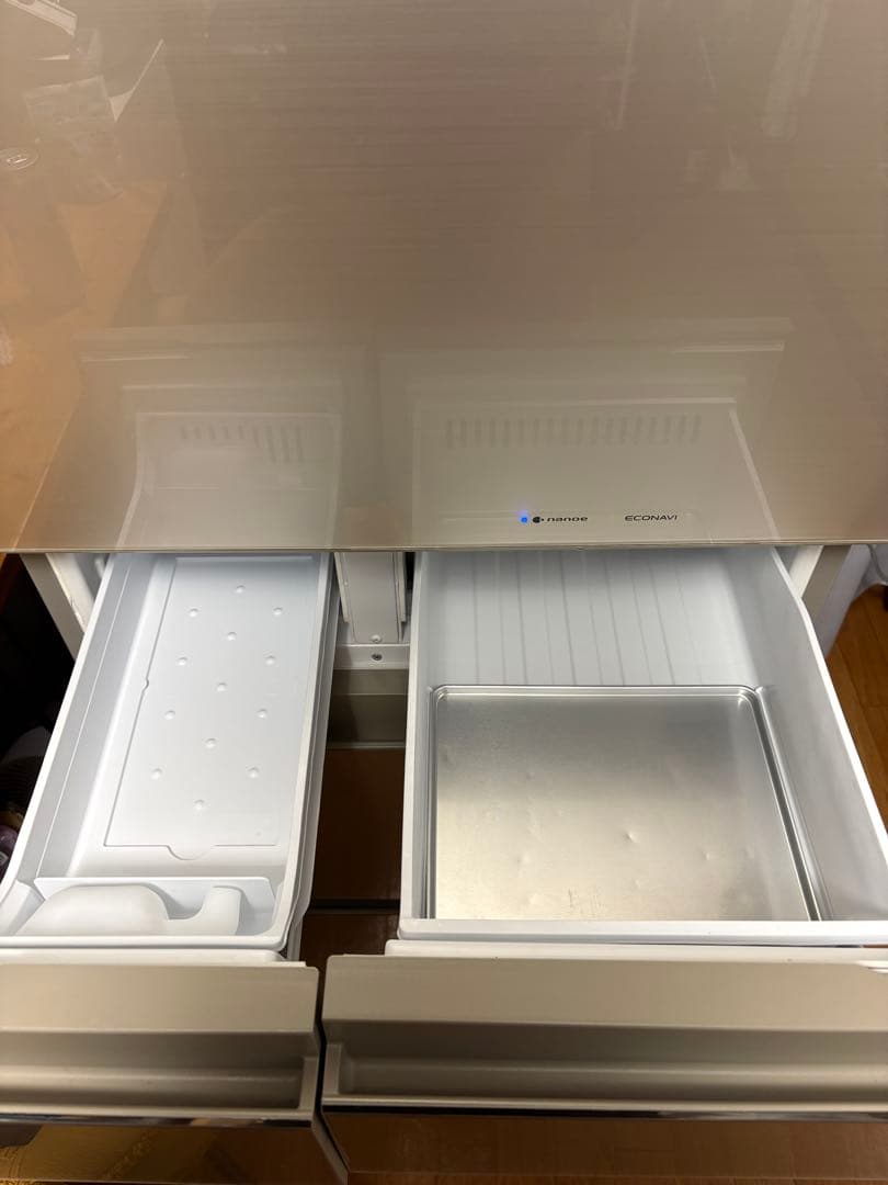 【送料込】パナソニック 冷蔵庫 シャンパンゴールド 右開き