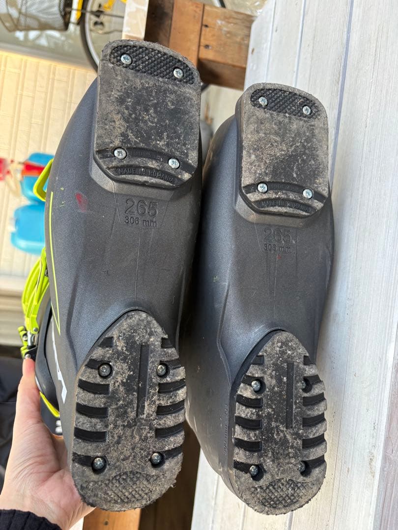 美品◎LANGE スキー用ブーツ SX100 ブラック/イエロー